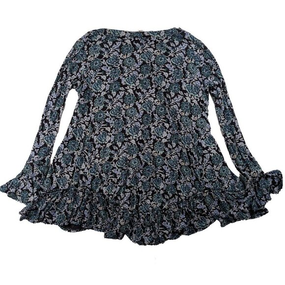 Free People Olivia Print Long Sleeved Tunic Size Small - Picture 2 of 7